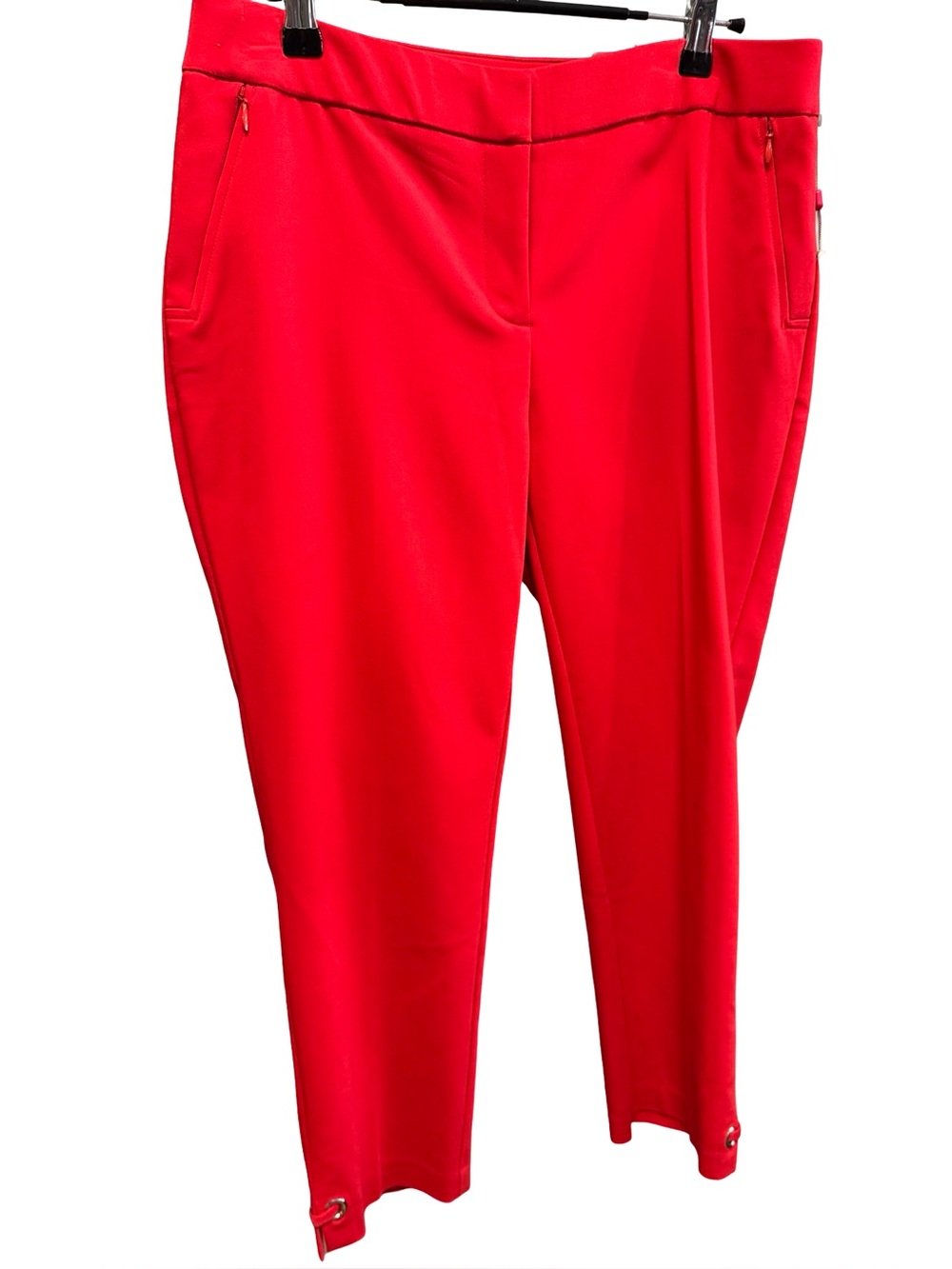 1561 / Rafaella Curvy Red Capri Pants Size 6 NWT